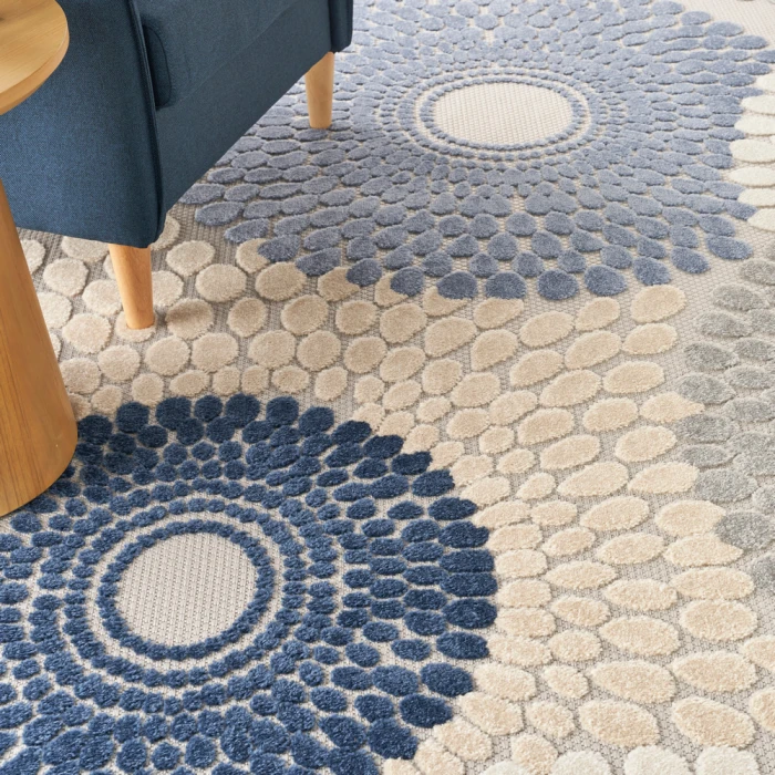Nourison Aloha Area Rug ALH29 Blue/Grey