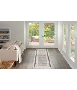 Nourison Home Serenity Home SRH07 Grey Ivory 2 ft. 2 in. X 7 ft. 6 in. Area Rug