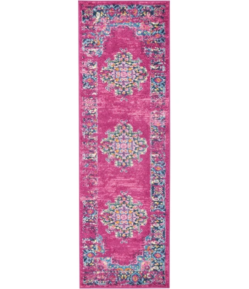 Nourison Passion Runner Area Rug PSN03-Fuchsia