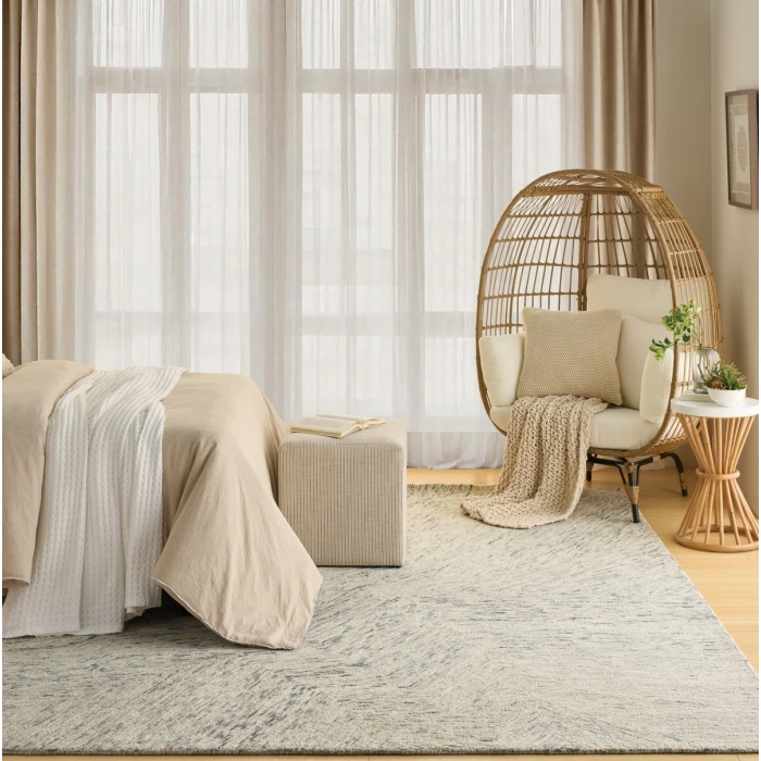 DKNY Pure Angles Grey ANG01 9 ft. X 12 ft. Rect. Rug
