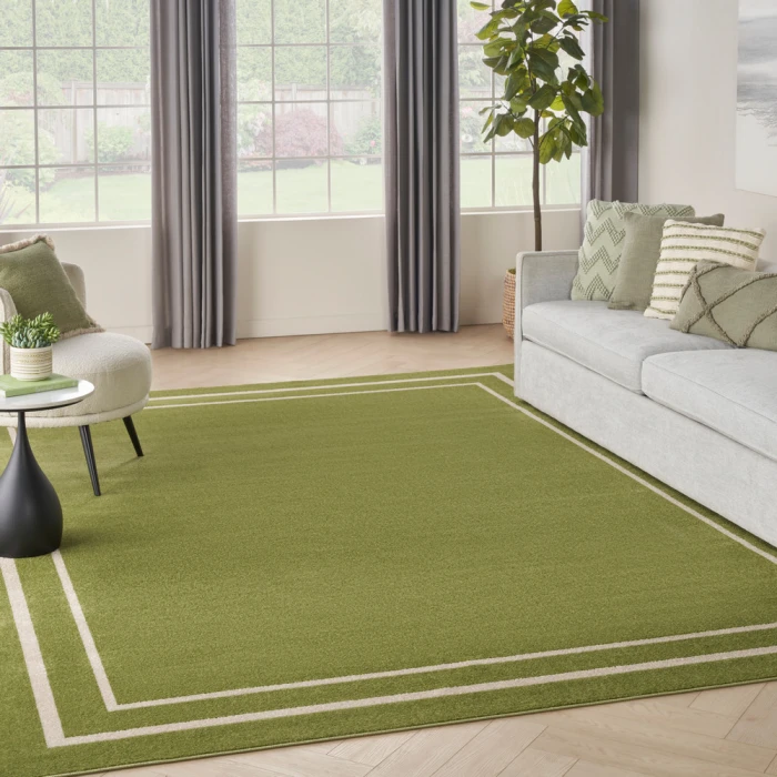 Nourison Nourison Essentials Area Rug NRE02 Green Ivory