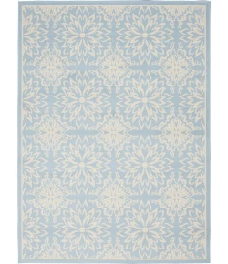 Nourison Home Jubilant JUB06 Ivory Light Blue 6 ft. X 9 ft. Area Rug