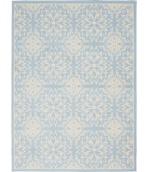 Nourison Jubilant Area Rug JUB06-Ivory/Light Blue