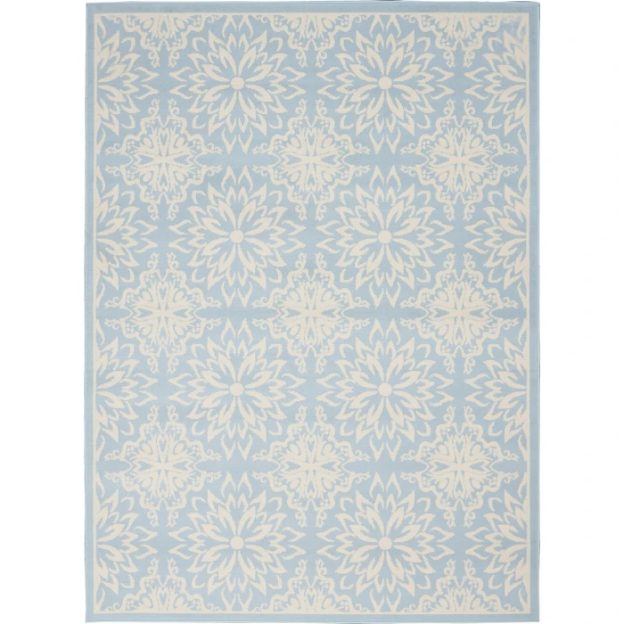 Nourison Jubilant Area Rug JUB06-Ivory/Light Blue