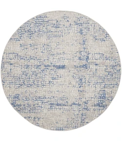 Nourison Home Whimsicle WHS07 Grey Blue 5 ft. Round Area Rug