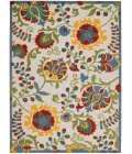 Nourison Aloha Area Rug ALH17-Ivory/Multi