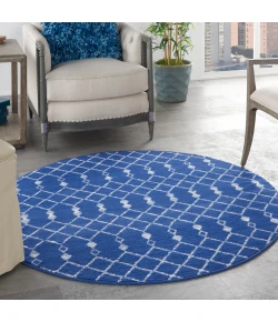 Nourison Home Whimsicle WHS02 Navy 5 ft. Round Area Rug