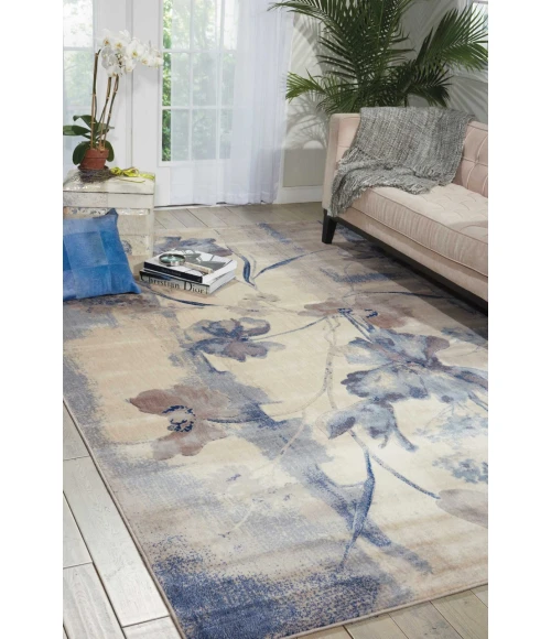 Nourison Somerset Area Rug ST18-Ivory/Blue