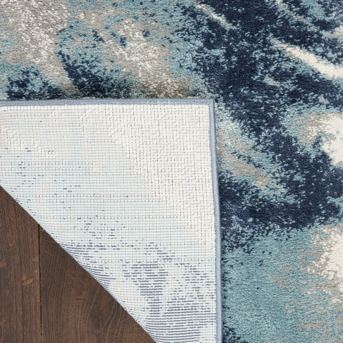Kathy Ireland American Manor Area Rug AMR03 Blue/Ivory 9' x 12'