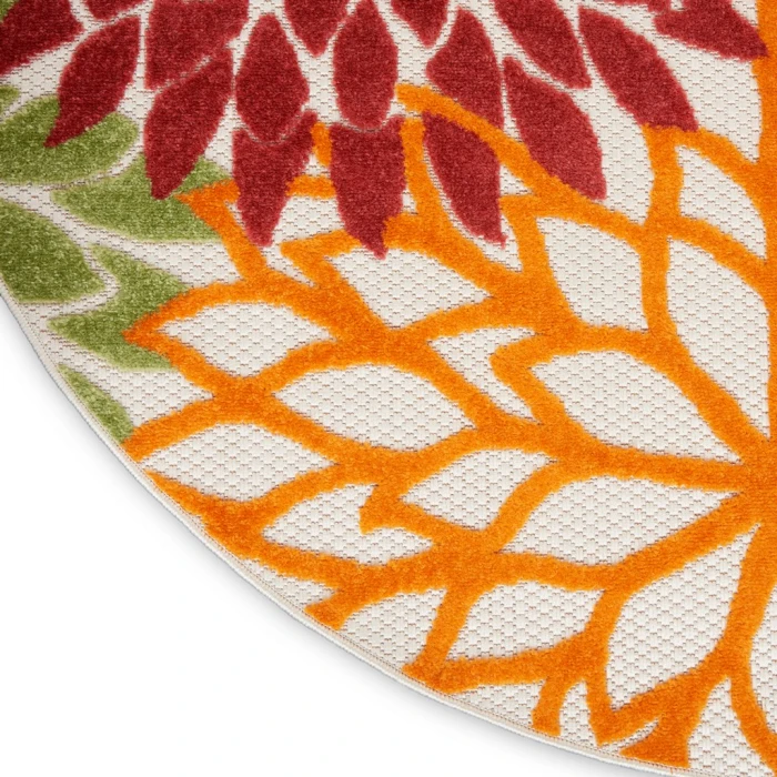 Nourison Aloha Area Rug ALH05-Red Multi Colored