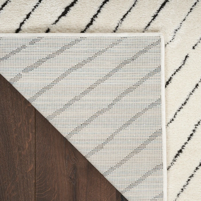 Nourison Modern Comfort Ivory Black MNC01 10 ft. Rect. Rug