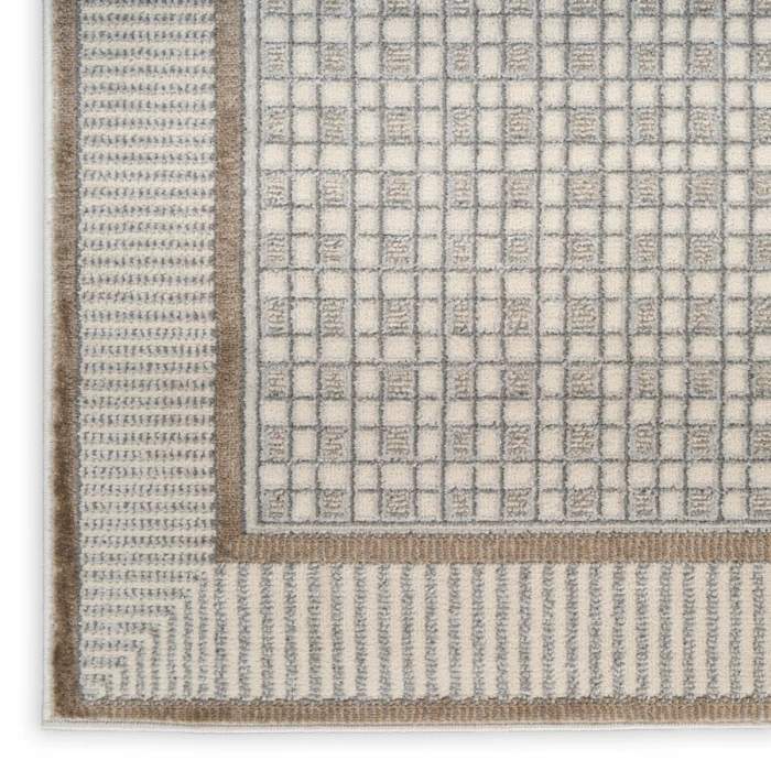 Nourison Home Nordic Ivory Grey NRC03 5 ft. X 7 ft. Rectangle Rug