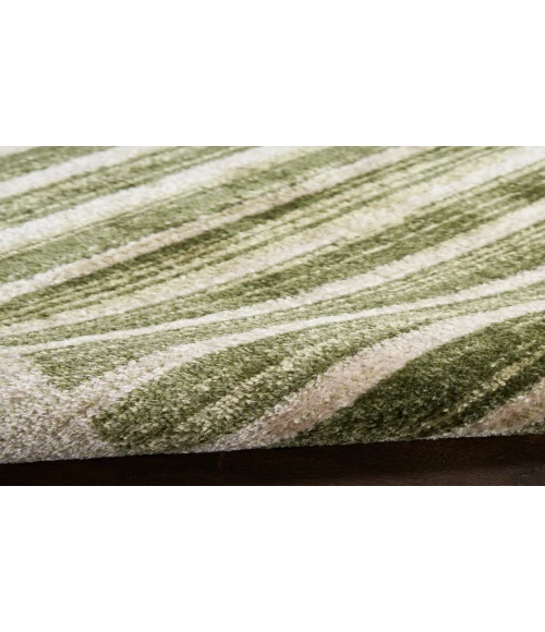 Nourison Astra Machine Washable Ivory Olive ASW03 4 ft. X 6 ft. Rectangle Rug