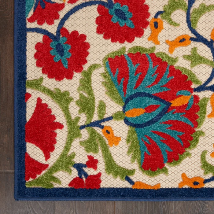 Nourison Aloha Area Rug ALH20-Red/Multi