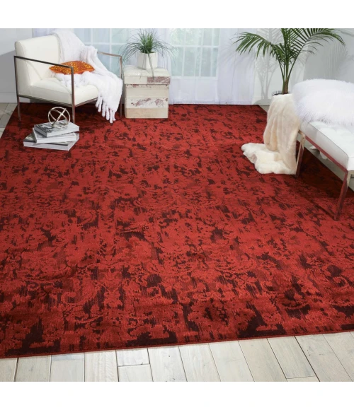 Nourison Home Nightfall Red NGT03 8ft.6in. x 11ft.6in. Rect. Rug