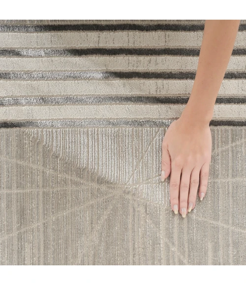 Nourison Desire Area Rug DSR01 Grey Silver