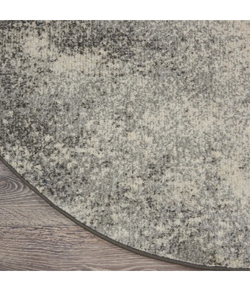 Nourison Passion Round Area Rug PSN10-Charcoal/Ivory