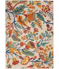 Nourison Home Allur ALR09 Ivory Multicolor 4 ft. X 6 ft. Area Rug