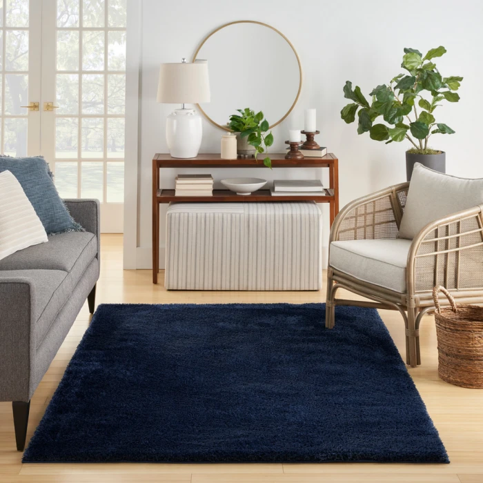 Nourison Pacific Shag Area Rug PCS01 Navy
