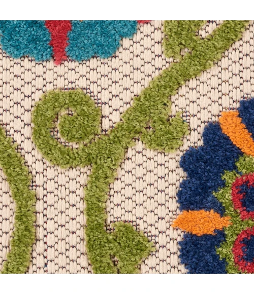 Nourison Aloha Runner Area Rug ALH19-Blue/Multicolor
