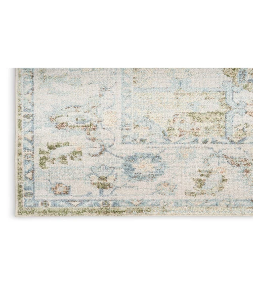 Nourison Astra Machine Washable Blue Green ASW12 4 ft. X 6 ft. Rectangle Rug