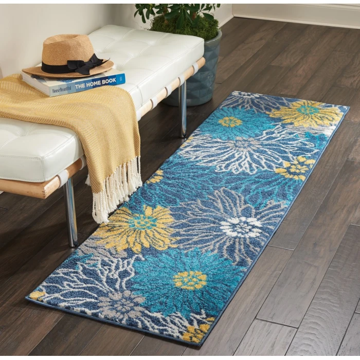 Nourison Passion Runner Area Rug PSN17-Blue