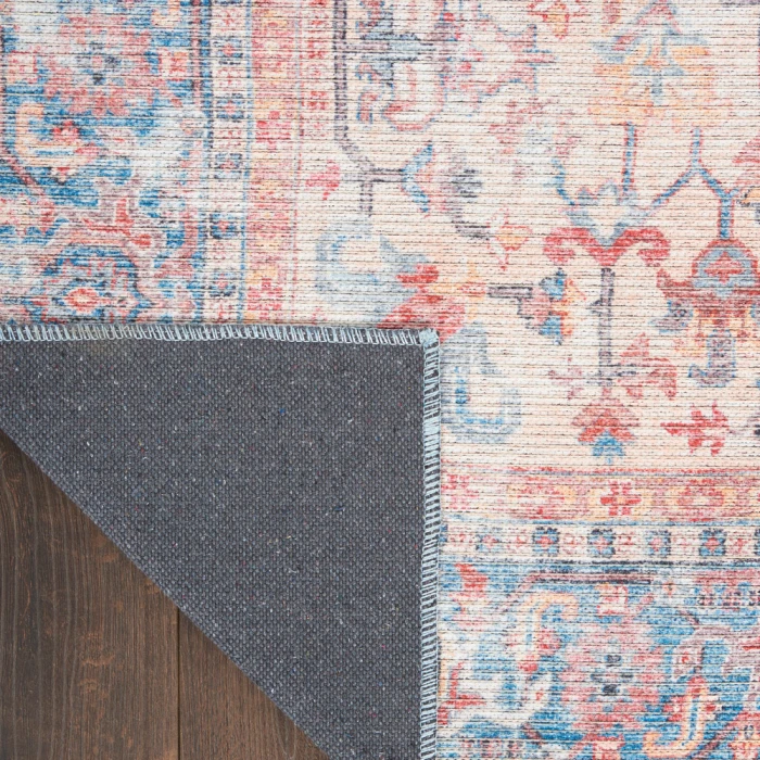 Nicole Curtis Machine Washable Series 1 Area Rug SR104 Blue/Multi