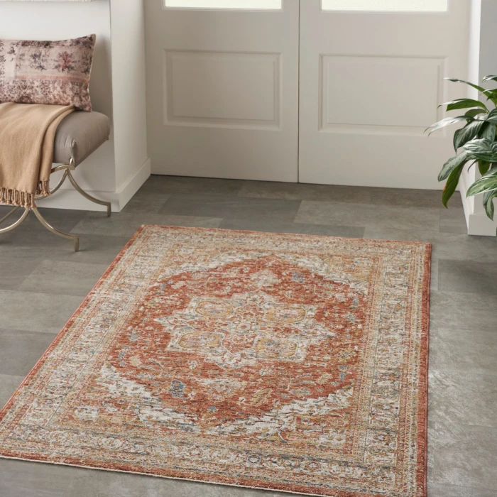 Nourison Sahar Ivory Multicolor SHR06 4 ft. X 6 ft. Rect. Rug