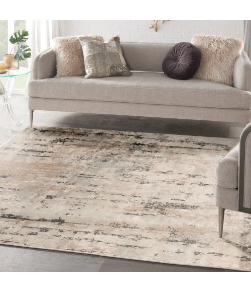 Nourison Quarry Beige Grey QUA01 8 ft. X Square Rug