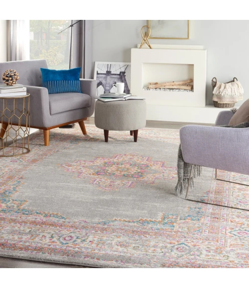 Nourison Passion Area Rug PSN03 Grey 12' x 18'