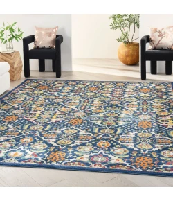 Nourison Home Allur ALR03 Navy Multicolor 7 ft. 10 in. X 9 ft. 10 in. Area Rug