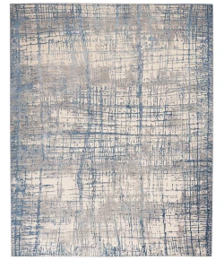 Calvin Klein CK950 Rush CK950 Ivory Blue 8 ft. X 10 ft. Area Rug