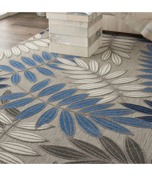 Nourison Aloha Area Rug ALH18-Grey/Blue