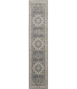 Nourison Home Quarry QUA07 Grey Ivory 2 ft. 2 in. X 10 ft. Area Rug