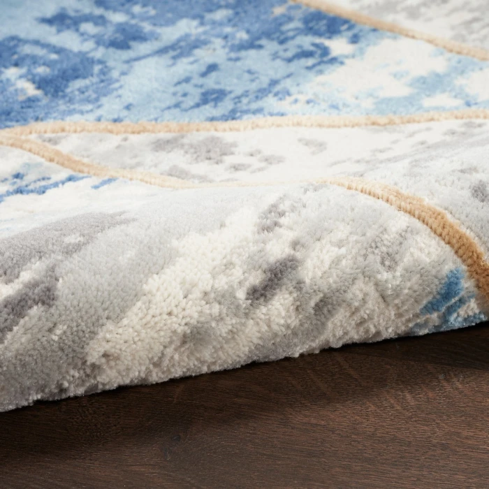 Nourison Elation Area Rug ETN12 Grey/Multi 7'10" x 9'10"