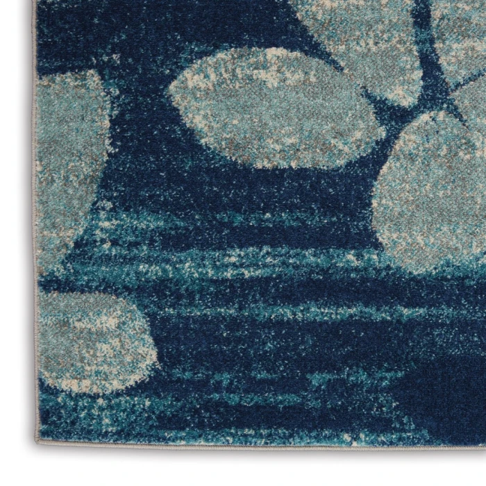 Nourison Tranquil Area Rug TRA01-Navy/Light Blue