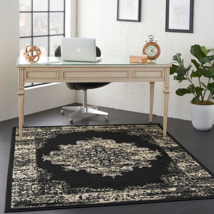 Nourison Grafix Area Rug GRF14-Black