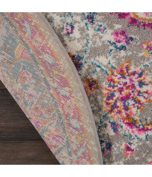 Nourison Passion Round Area Rug PSN22-Grey/Multi