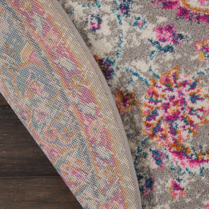 Nourison Passion Round Area Rug PSN22-Grey/Multi