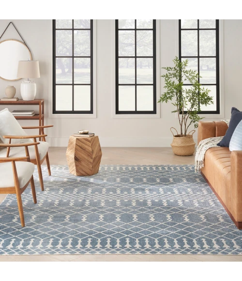 Nourison Astra Machine Washable Area Rug ASW10 Blue