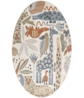 Nourison Astra Machine Washable Ivory ASW01 4 ft. Round Rug