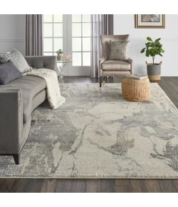 Nourison Home Fusion FSS16 Cream Grey 7 ft. 10 in. X 10 ft. 6 in. Area Rug