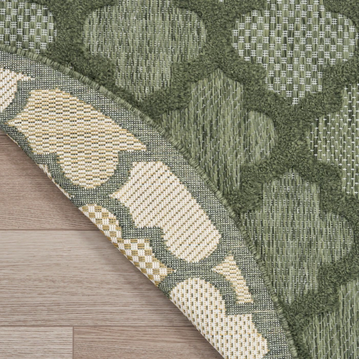 Nourison Home Easy Care Green NES01 8 ft. Round Rug