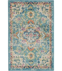 Nourison Home Passion PSN25 Ivory Light Blue 1 ft. 10 in. X 2 ft. 10 in. Area Rug