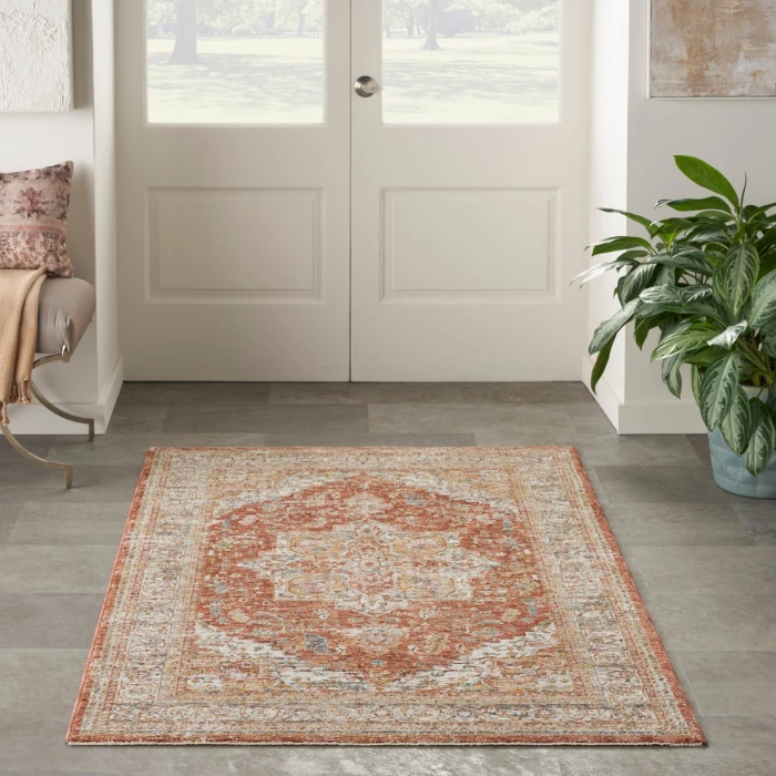 Nourison Sahar Ivory Multicolor SHR06 4 ft. X 6 ft. Rect. Rug
