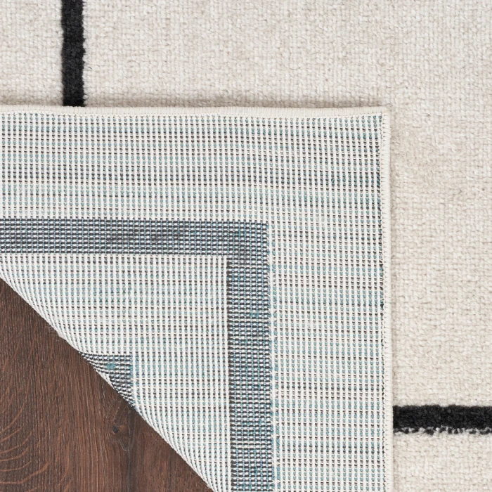 Nourison Nourison Essentials Area Rug NRE02 Ivory/Black