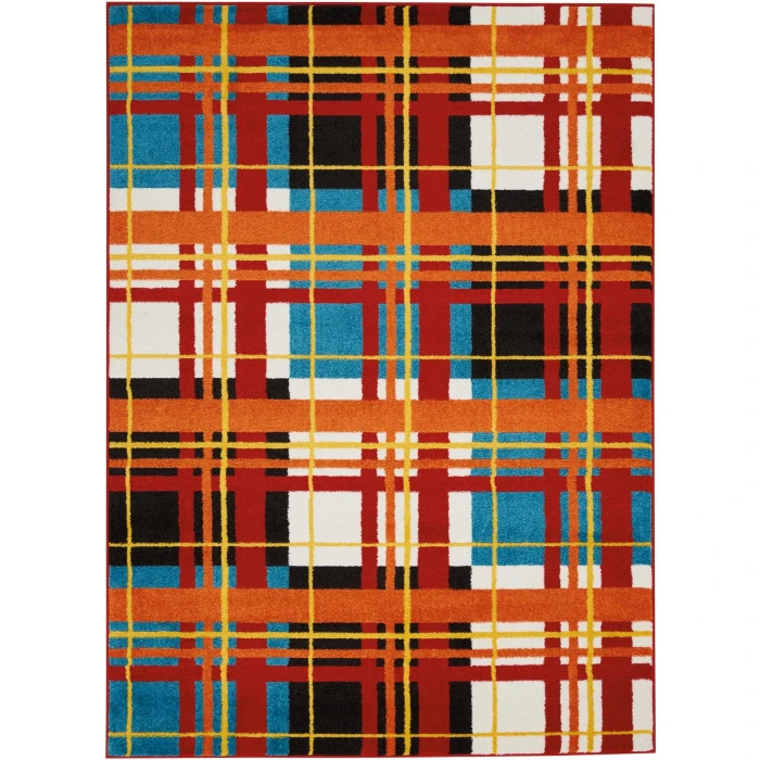 Nourison Home Oakdale Orange OKD01 7ft.10in. x 10ft. Rect. Rug