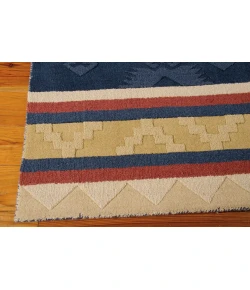 Nourison Home India House Blue IH84 2ft.3in. x 7ft.6in. Rect. Rug