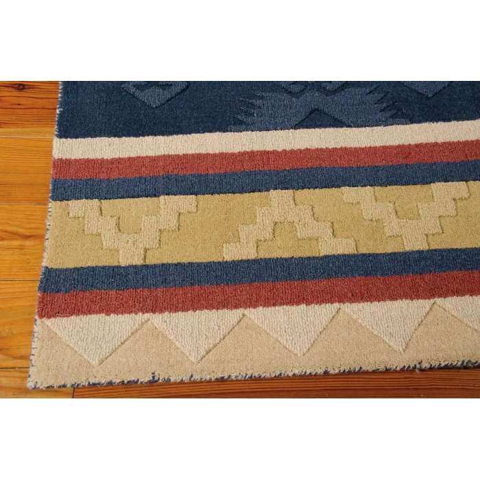 Nourison Home India House Blue IH84 2ft.3in. x 7ft.6in. Rect. Rug