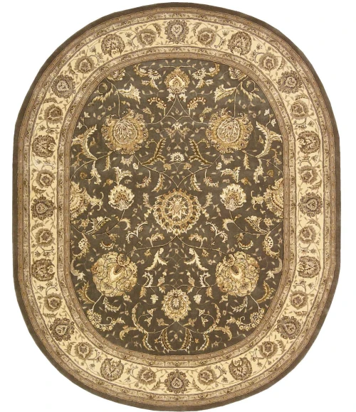 Nourison Home Nourison 2000 Slate 2206 7ft.6in. x 9ft.6in. Oval Oval Rug